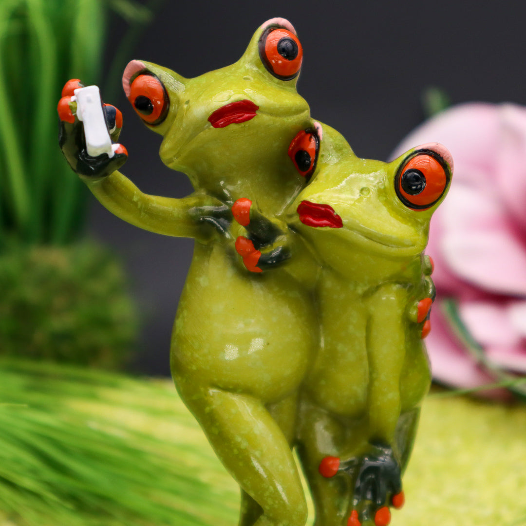 Dekofigur Froschpaar Love