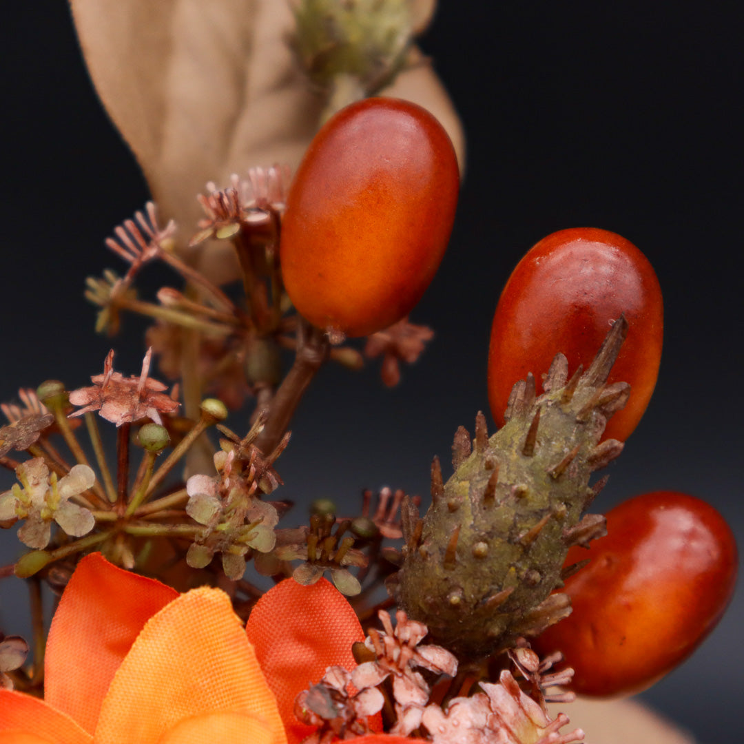 Dahlienstrauß in Creme oder Orange 34 cm