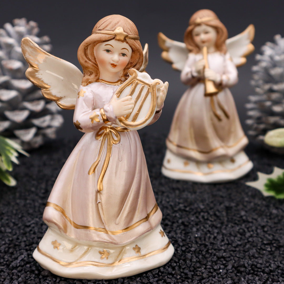 Traumhafter Engel 14 cm aus Porzellan in 2 Varianten zum Weihnachtspreis