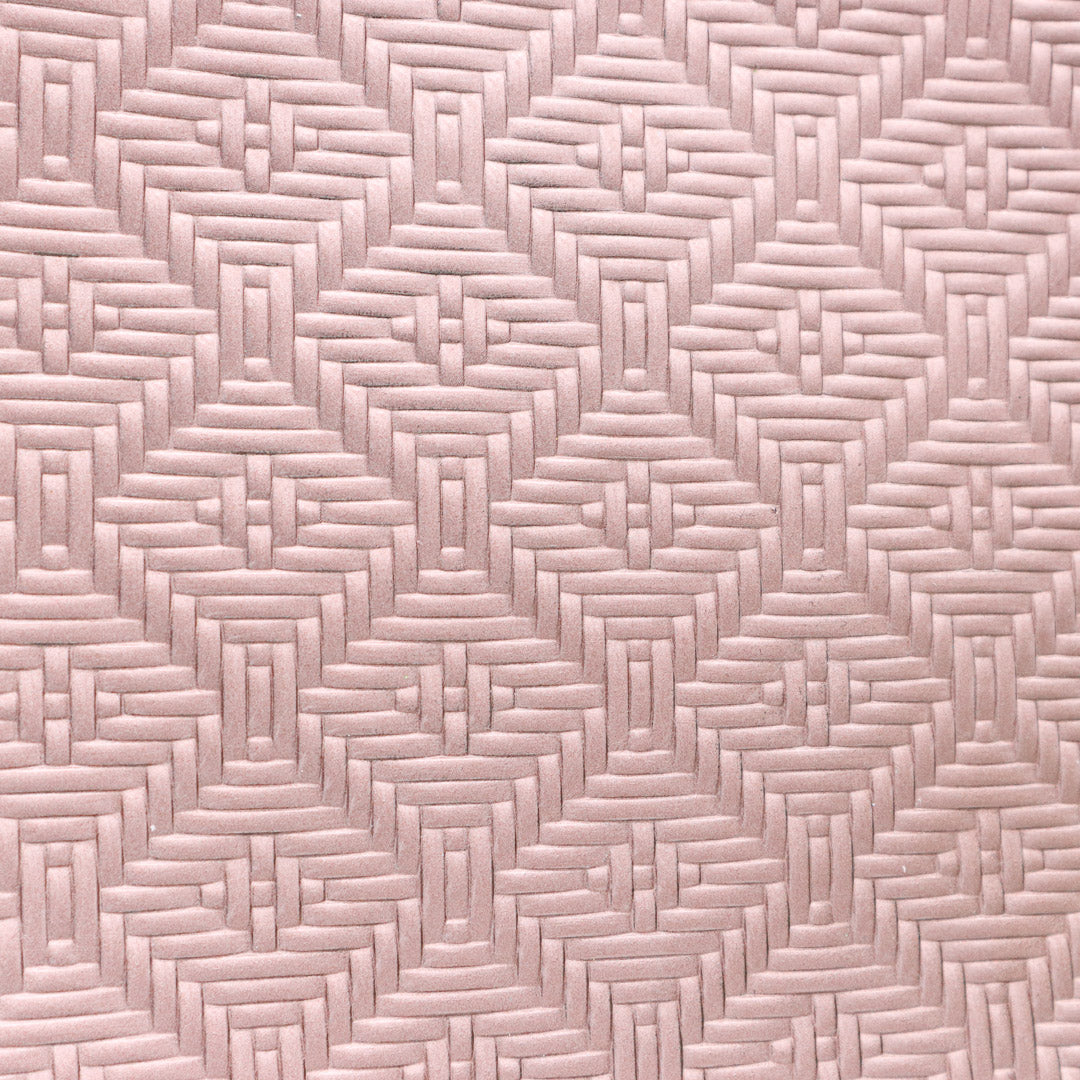 Dekoteller in Rosé mit Muster 33 cm