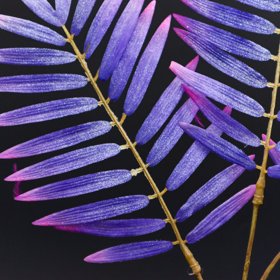 Iris Glow Creations Chicozweig mit Glitzer, Purple 67 cm