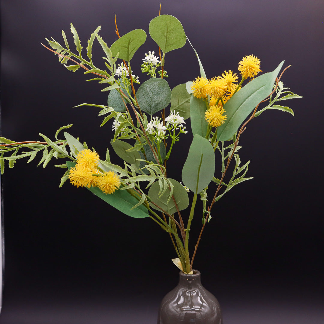 Eukalyptus Mix-Bund mit gelben Blüten 50 cm