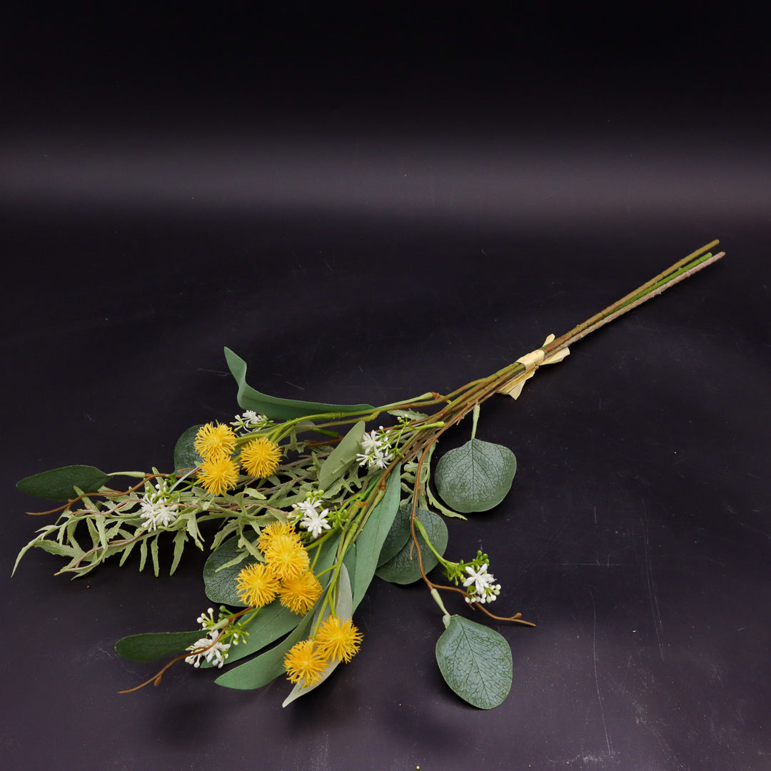 Eukalyptus Mix-Bund mit gelben Blüten 50 cm