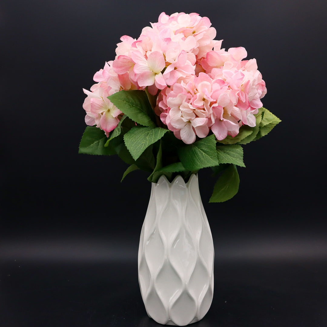 Hortensienstrauß mit 7 Blütenköpfen 80 cm