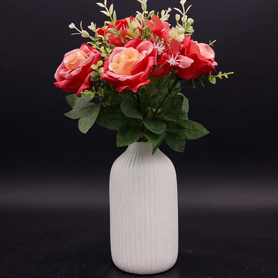 Rosen-Bouquet 30 cm Dunkelrosa-Fuchsia