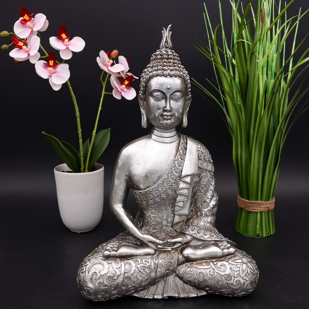Buddha Silber Antik in verschiedenen Größen