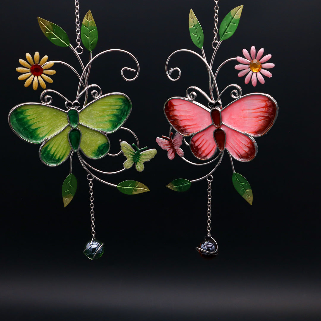 Deko-Hänger Schmetterling in zwei Farben 28 cm