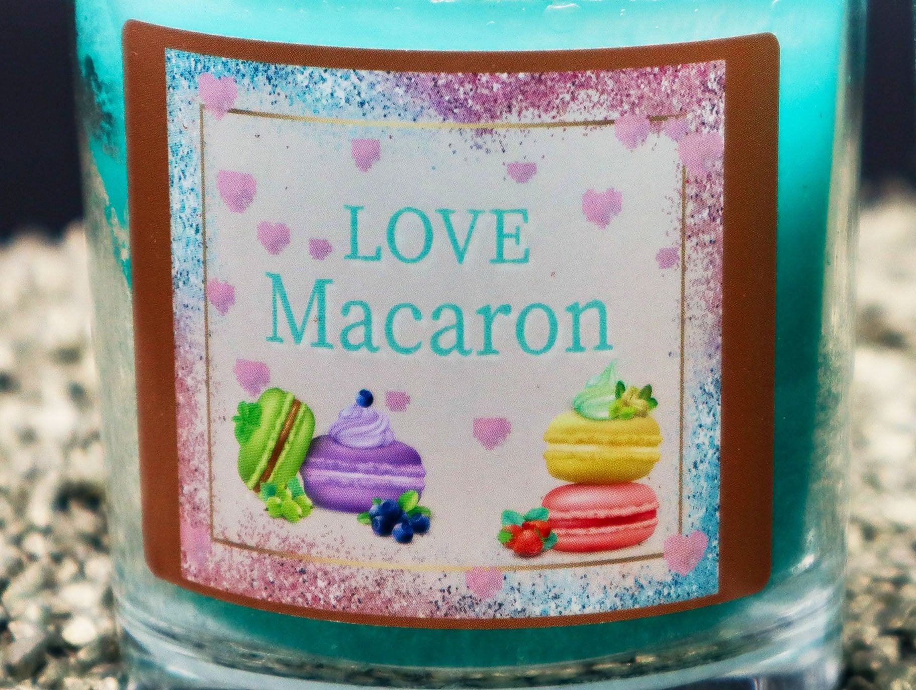 2er Dekoset Duftkerzen by Style Your Home "Love Macaron“ je 170g