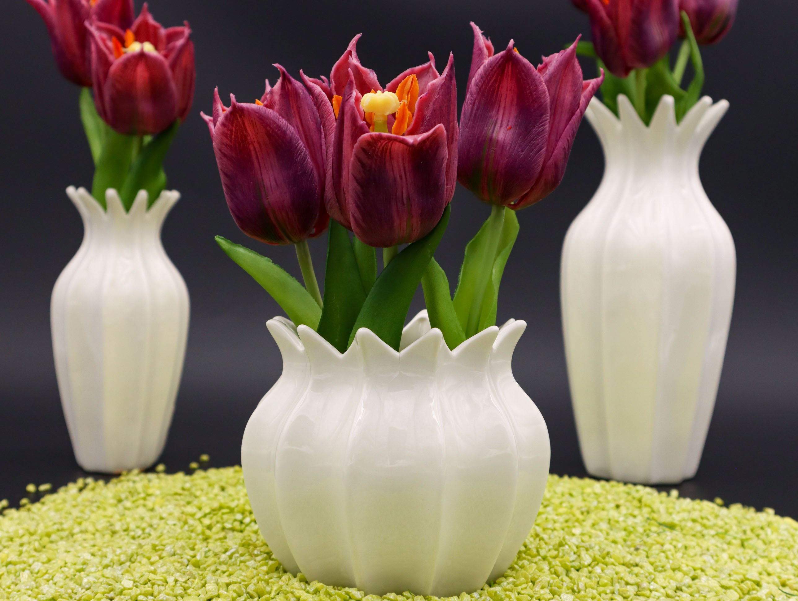 Porzellan Vase Weiß in 12 cm, 15 cm oder 20 cm