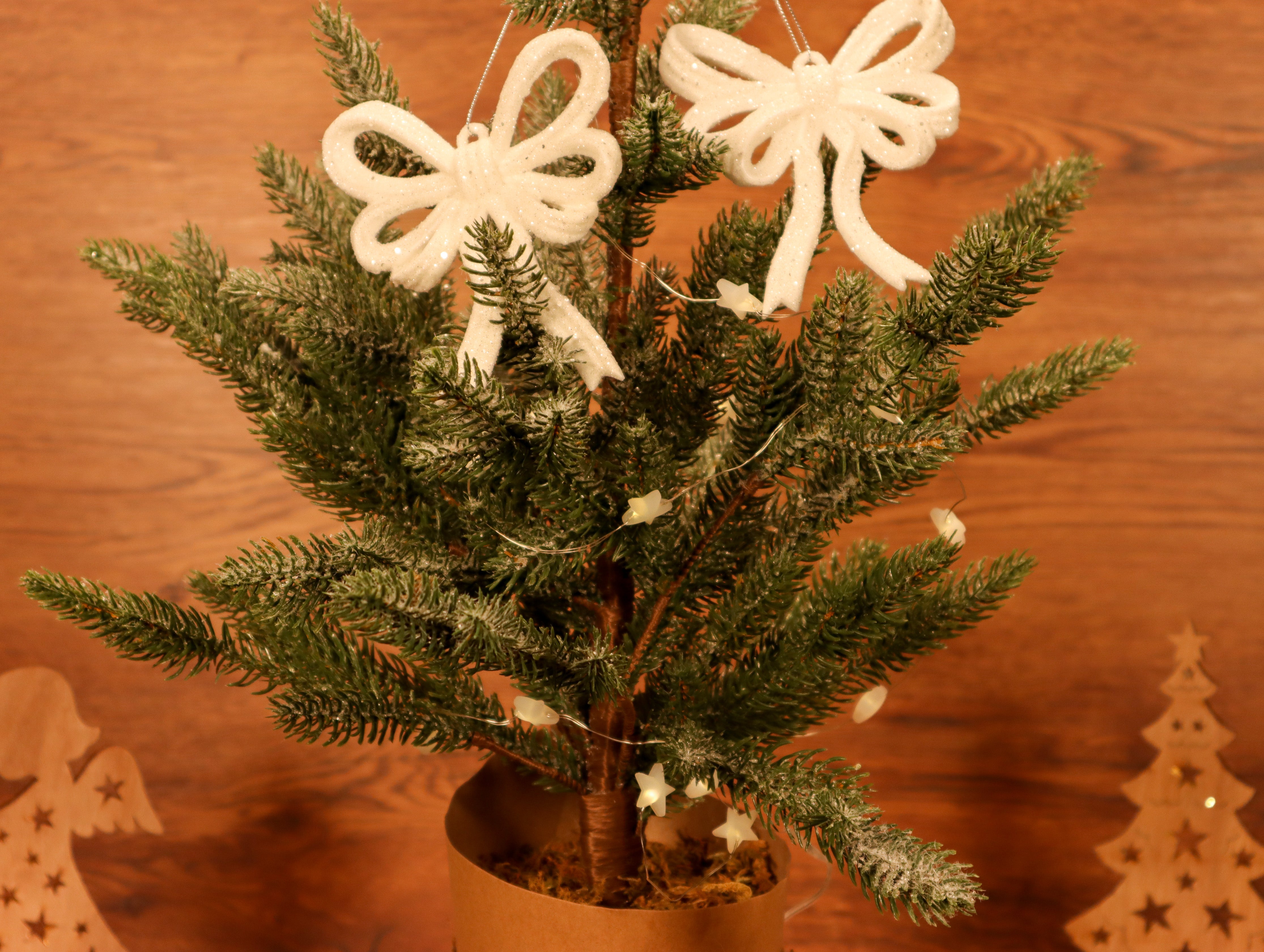 Beschneiter Tannenbaum im Topf ca. 81 cm